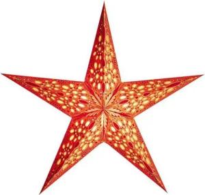 Mitienda Shop Papierstern Festival orange Weihnachtsstern aus Recyclingpapier
