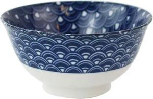 Mitienda Shop Porzellan Schale 250ml Waves blau, Japan