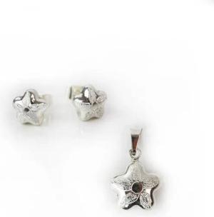 Mitienda Shop Schmuck Set 925 Silber Ohrstecker & Anhänger
