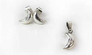 Mitienda Shop Schmuck Set 925 Silber Ohrstecker & Anhänger