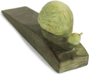 Mitienda Shop Türstopper aus Holz Schnecke