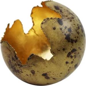 Mitienda Shop Windlicht aus Metall Fireball gold/ bronze