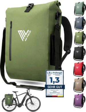 MIVELO Fahrradtasche 3in1 Gepäckträgertasche, Rucksack für Fahrrad Gepäckträger wasserdicht