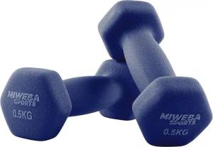 Miweba Sports Kurzhantel Gymnastikhanteln NKH100 - 9 Gewichtsklassen, (Set, Hanteln, Kurzhanteln, Gymnastikhanteln, Hantelset), Aerobic Hantel Set Kurzhantel Fitnesshanteln Gewichte