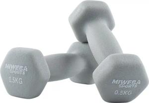 Miweba Sports Kurzhantel Gymnastikhanteln NKH100 - 9 Gewichtsklassen, (Set, Hanteln, Kurzhanteln, Gymnastikhanteln, Hantelset), Aerobic Hantel Set Kurzhantel Fitnesshanteln Gewichte