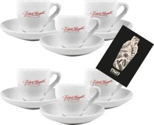 Mixcompany Gläser-Set Ramazzotti Espresso Tasse 6er Set Barista Espressotasse mit Untersetz