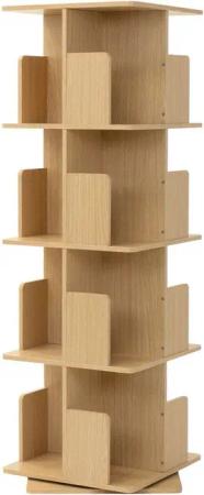 ML-DESIGN Bücherregal Spielzeugregal drehbar 360 Grad Regal Standregal freistehend Drehregal, Lagerregal mit 4 Ebenen & 16 Fächern für Wohnzimmer Büro Kinderzimmer