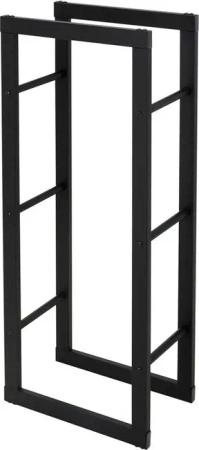 ML-DESIGN Kaminholzregal Indoor Feuerholzregal Stapelhilfe für Brennholz Design Kaminholzlager, BxTxH:40x25x100 cm, Brennholzregal zum Lagern von Kantholz aus pulverbeschichtetem Stahl