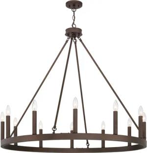 MLT&RIDDLE Kronleuchter Eleganter Wagenrad-Kronleuchter mit 12 Kerzen, ohne Leuchtmittel