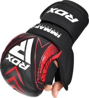 MMA Handschuhe RDX Shooter IMMAF – Rot – L