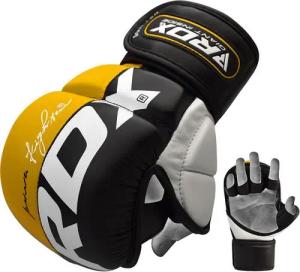 MMA Sparring Handschuhe RDX Rex T6 Plus – Gelb und Schwarz – L