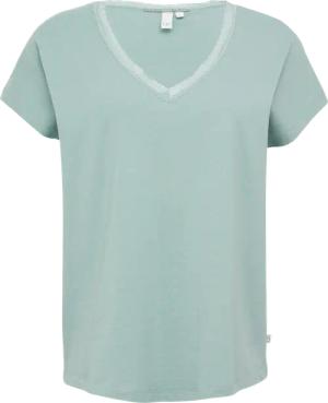 Modalmix-Shirt mit Spitzenblende