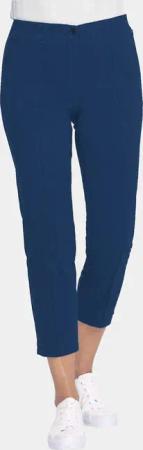 Moderne Hose mit streckenden Biesen - dunkelblau - Gr. 56 von Goldner Fashion