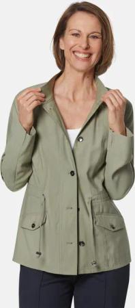 Modische Übergangsjacke - graugrün - Gr. 42 von Goldner Fashion