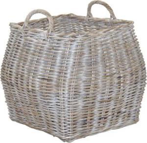 moebel-direkt-online Aufbewahrungskorb Ibek, handgeflochten, aus Rattan, viel Stauraum