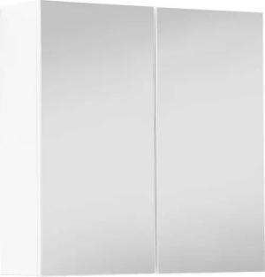 mokebo Spiegelschrank Die Badenixe (71x70x23 cm, mit 2 Einlegeböden) Wandschrank, Medizinschrank oder Badezimmer-Schrank in Weiß