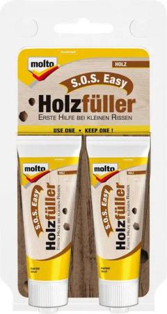 MOLTO Spachtelmasse MOLTO S.O.S Easy Holzfüller 2x20ml