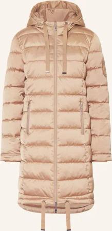 monari Steppmantel mit Glitzergarn und Schmucksteinen