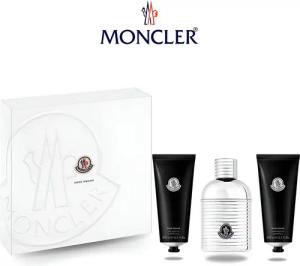MONCLER Pflege-Geschenkset POUR HOMME Deluxe Set - Ideal zum Reisen & Verschenken, 3-tlg., Exklusiv + Limitiert