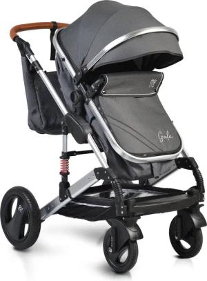 Moni Kinderwagen Gala Tragetasche Sportsitz umbaubar Wickeltasche Sitz umkehrbar schwarz