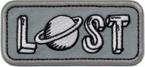 Mono-Quick Aufnäher Bügelbild, Aufbügler, Applikationen, Patches, Flicken, zum aufbügeln, Polyester, Lost - Größe: 4,1 x 8,9 cm