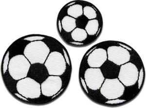 Mono-Quick Aufnäher Bügelbild, Aufbügler, Applikationen, Patches, Flicken, zum aufbügeln, Polyester, Set Fußball Sport - Größe: 6 x 4,3 cm
