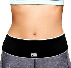 Montegoni Gürteltasche Laufgürtel Wasserdicht Verstellbar Unisex Sport Hüfttasche Joggen (Sport Laufgürtel Set, 1 Sport Laufgürtel), Wasserdicht, Reflektierend, Elastischer Hüftgurt, Mehrere Fächer