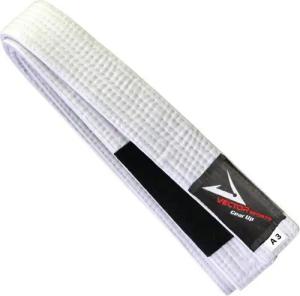 Montegoni Karateanzug BJJ Gürtel Weiß 300cm, Jiu Jitsu Gurt für Training & Prüfung (Einzelprodukt Martial Arts Gürtel, 1 Stück Kampfsportgürtel), Mehrfach gesteppte Nähte, 300 cm Länge, Universell für Kampfsportarten