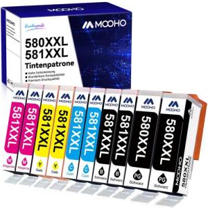 MOOHO 10/20 Pakete PGI-580XL CLI-581XL für CANON 580 581 XL Tintenpatrone (TR8550 TS6350 TS8350 TS6150 TS8150 TS6250 TS9550)
