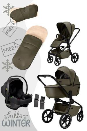 Moon Kombi-Kinderwagen Resea 2.0 Komkinderwagen 3in1-Set mit Cosmo 2.0