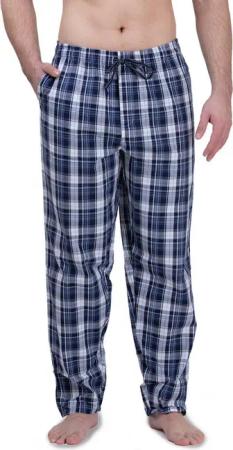 Moonline Schlafhose Herren Webhose Freizeithose Loungewear aus 100% Baumwolle