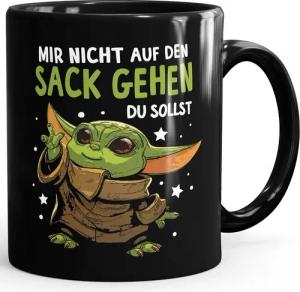 MoonWorks Tasse Kaffee-Tasse mit Spruch Mir nicht auf den Sack gehen du sollst Baby, Keramik
