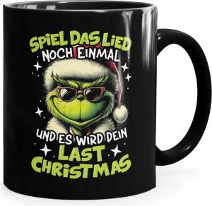 MoonWorks Tasse Tasse Weihnachten Grinch Geschenkidee Weihnachtsmuffel Kaffebecher, Keramik