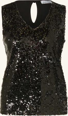 MORE & MORE Blusentop mit Pailletten