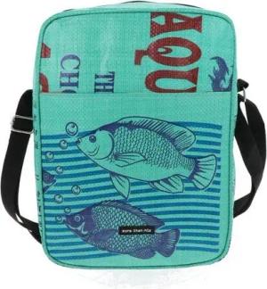 MoreThanHip Unisex Umhängetasche aus recycelten Zement- oder Tierfuttersäcken - Kosal