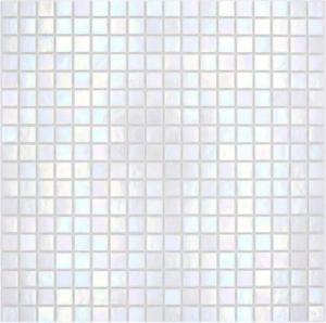 Mosani Mosaikfliesen Glasmosaik Mosaikfliesen weiss perlmutt iridium irisierend