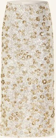 MSCH COPENHAGEN Rock MSCHMAGNOLIA mit Pailletten und Schmuckperlen