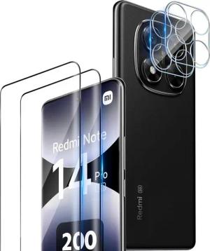 MSM Displayschutzglas 2X 3D Schutzglas (Display + Kamera) für Xiaomi Redmi Note 14 Pro 5G