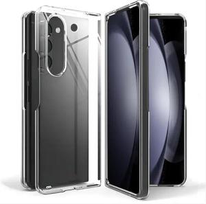 MSM Handyhülle Hülle für Samsung Galaxy Z Fold 5 Silikon Schutzhülle TPU Tasche Klar