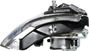 MTB Alu Umwerfer mit Hoch- und Tiefzug und Schelle für alle Pedale P2R