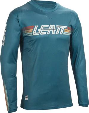 MTB Enduro 4.0 Trikot, elastisch, mit langen Ärmeln, hellblau, Herren