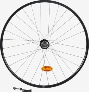 MTB Vorderrad 28 Zoll Doppelwandfelge, Scheibenbremse, Schnellspanner, schwarz