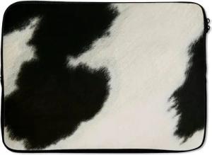 MuchoWow Laptop-Hülle Tiere - Kuh - Fell 13.3 Zoll, Laptopsleeve, weiches Innenfutter zum Schutz Kratzern, Laptoptasche
