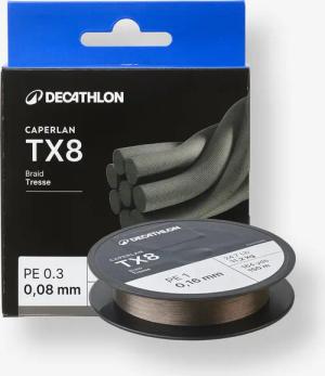 Multifilschnur TX8 grau Spinnfischen