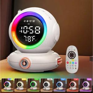 MUPOO Wecker Wecker Digital,LED-Nachtlicht Wecker,FM Radio mit Sunrise Simulation Wake Up,Ideale Geschenke für Kinder Teens