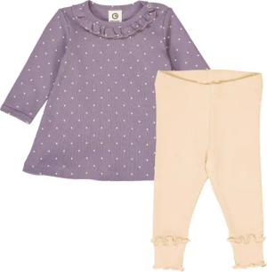 Müsli Set aus Langarmkleid und Babyleggings