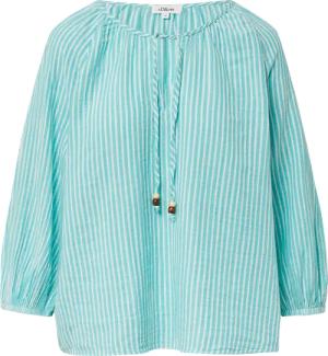 Musselin-Bluse mit Raglanärmeln und Raffung