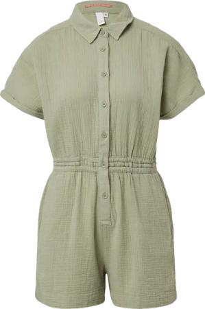 Musselin-Overall mit Elastikbund in der Taille