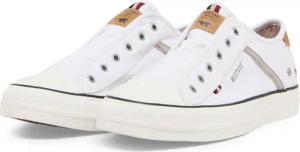 Mustang Damen Sneaker Style Slipper, weiß