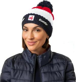 Mütze Star Ski Austria Bommelmütze Herren Damen Wintermütze Fleece Pompon